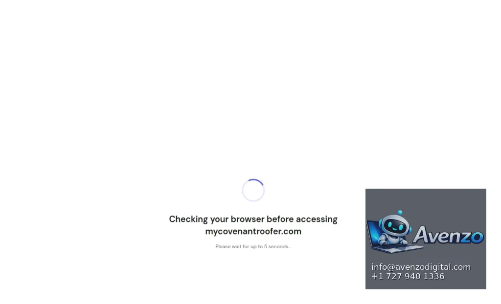 Covenant Roofing & Restoration — Website Design & Development Case Study Homepage website screenshot