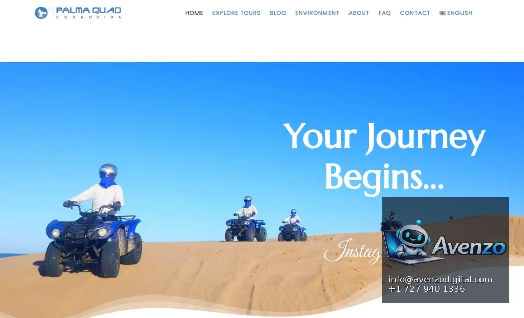 Palma Quad — Website Development Case Study Homepage website screenshot